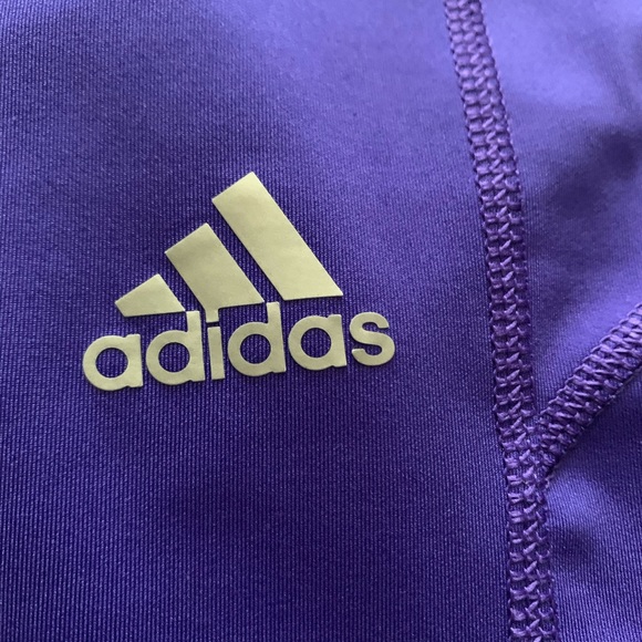 Purple Adidas Capri Leggings - Picture 2 of 3